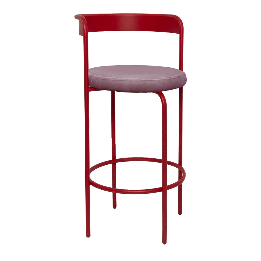 Стул барный Колори Красный бархат + Розовая помада - Фото миниатюра 1
