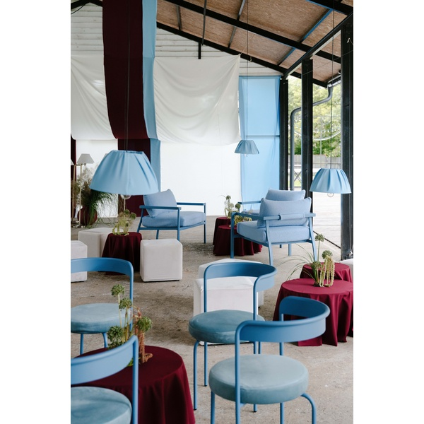 Стул Колори, Черничный йогурт + серо-голубой - Фото 8