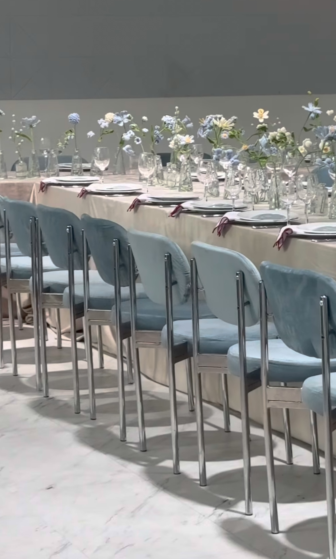 Стул Модерн Серебро, серо-голубой