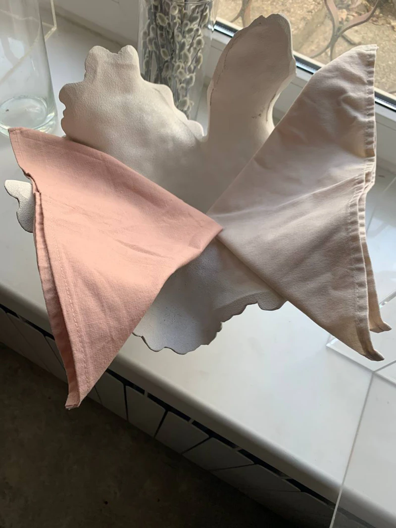 Салфетка из смесового льна, Хризантема Авиньон