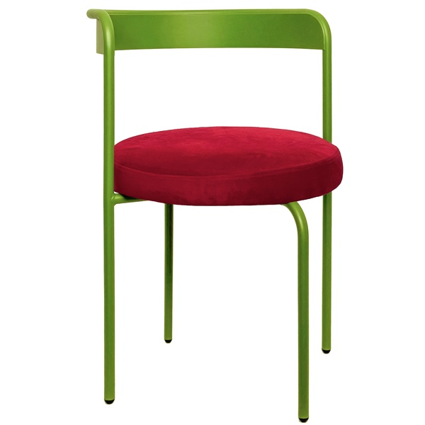 Стул Колори, Лайм + Малиново-красный