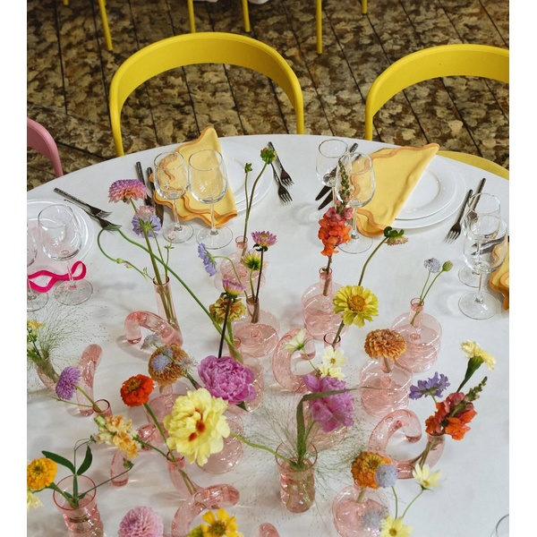 Стеклянная вазочка Пайпер розовая - Фото 6