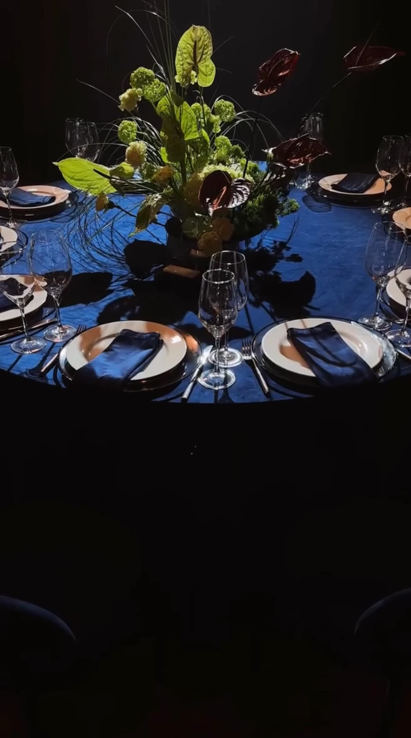 Салфетка велюр, сапфировая