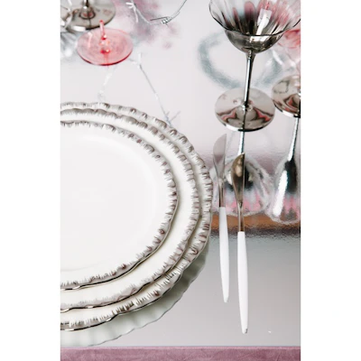 Порционная тарелка Подсолнух Серебро С - изображение 5