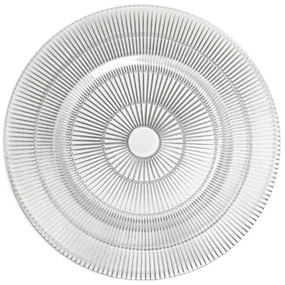 Сервировочная тарелка Окулус Серебро