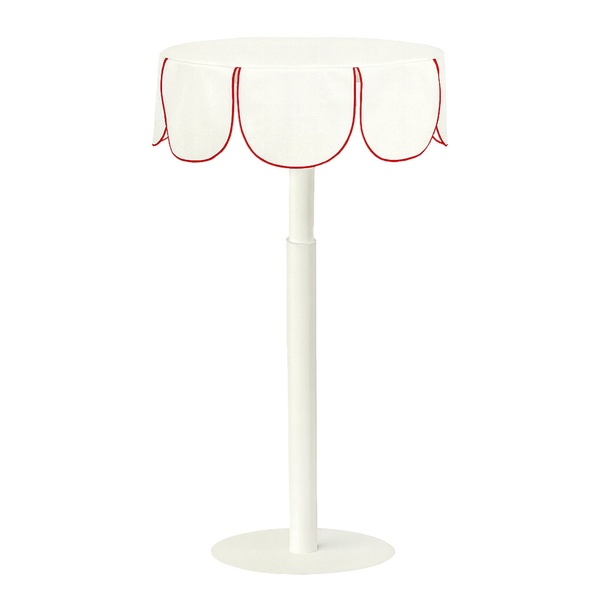 Комплект Стол "Да,капитан" Твист Рафаэлло +  Млечный путь с красным кантом, велюр 