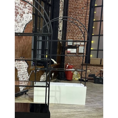 Стеллаж Арчи Черный + Белая тумба - изображение 2