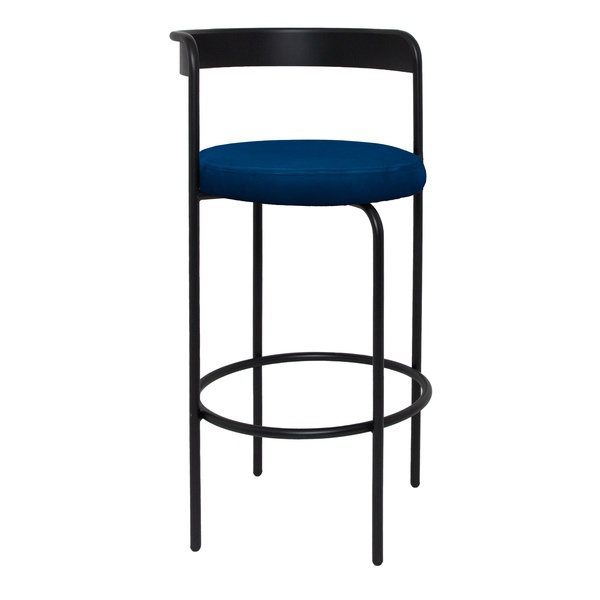Стул барный Колори, Лакричный леденец + Глубокий синий