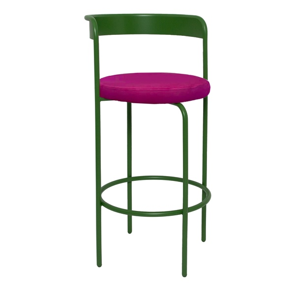 Стул барный Колори, Фисташковое пралине + Манящая фуксия