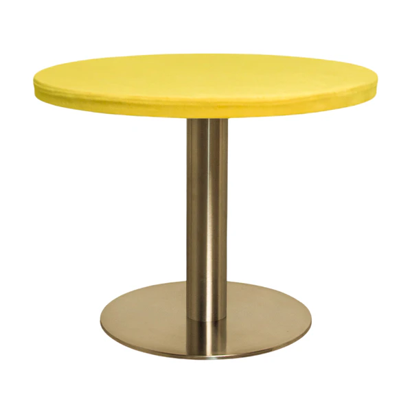 Стол Твист Круглый 43см, Золото + Желтая субмарина