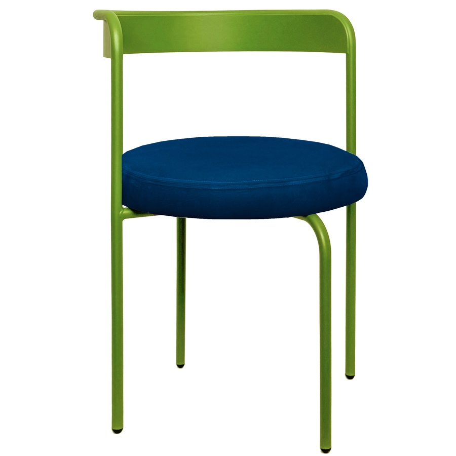 Стул Колори, Лайм + Глубокий синий - Фото миниатюра 1