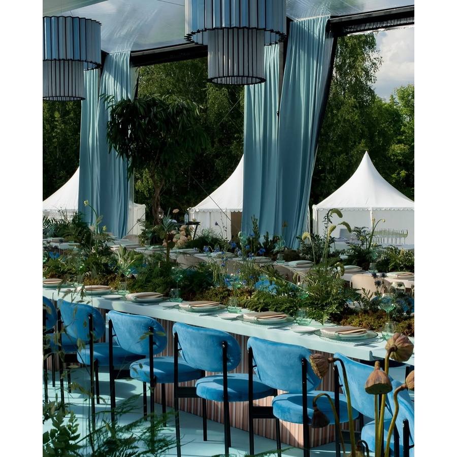 Стул Модерн Черный, Морская волна - Фото миниатюра 5