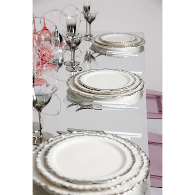 Порционная тарелка Подсолнух Серебро М - изображение 4