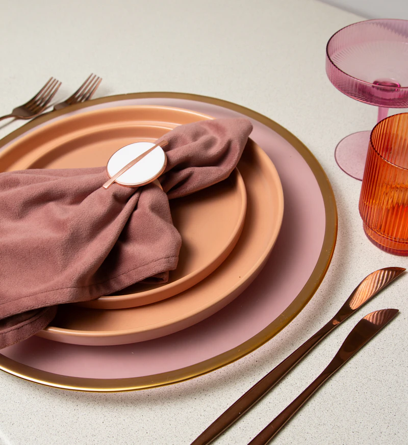 Салфетка велюр, пыльно-розовая