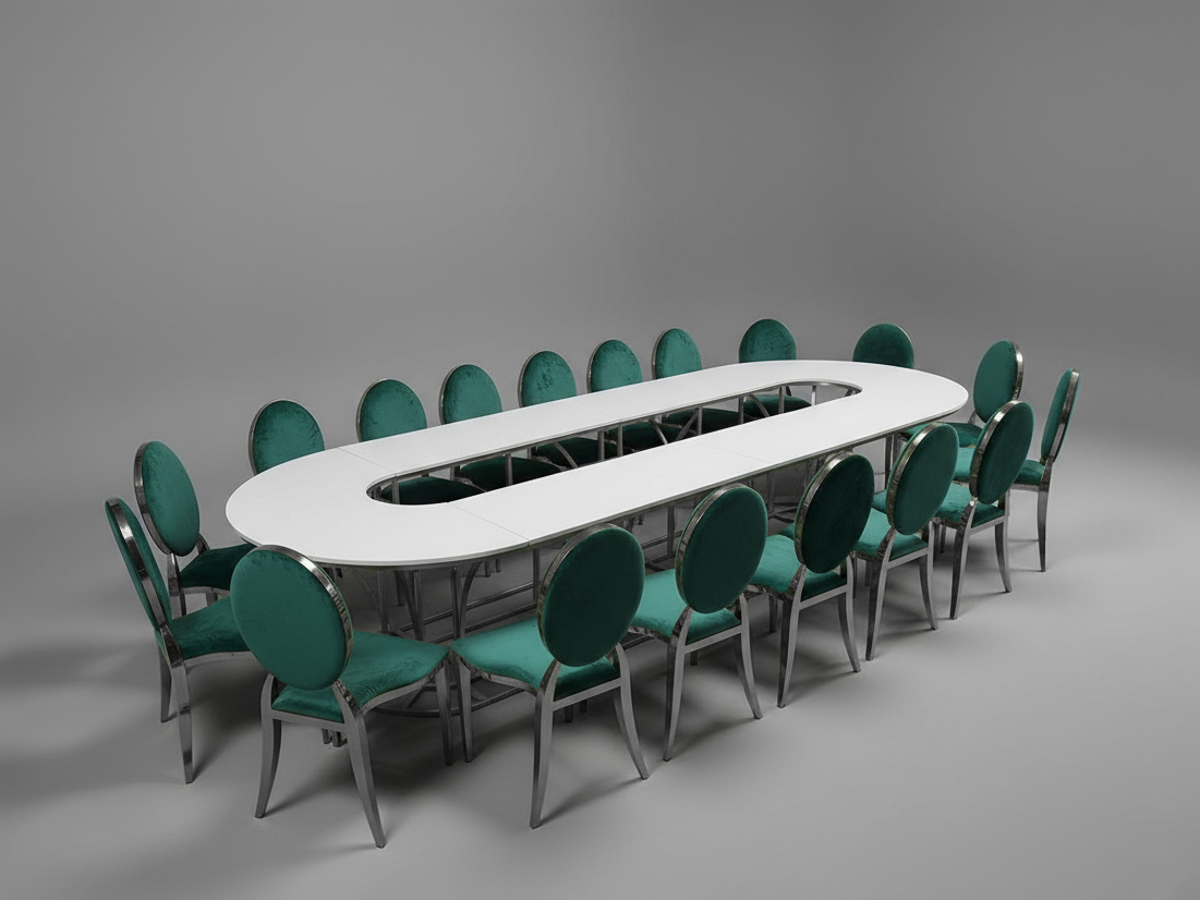 Стол Тьюлип (размер М), Серебряный (перекрас)