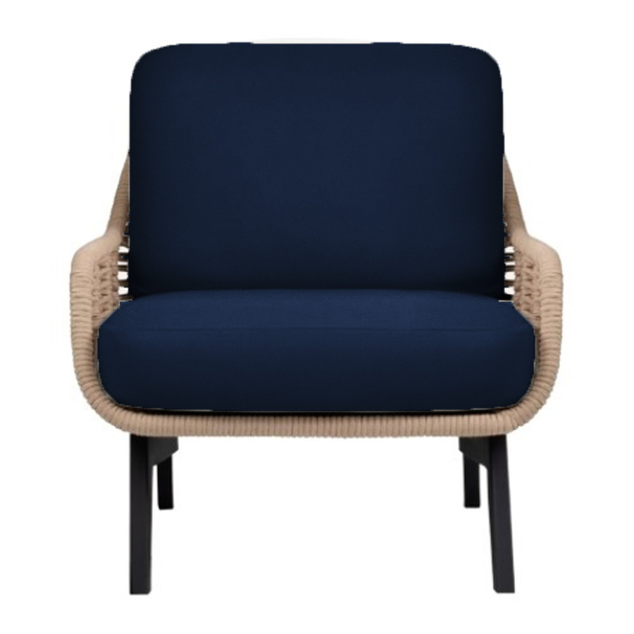 Кресло  Ван Гог, сапфир - Фото миниатюра 1