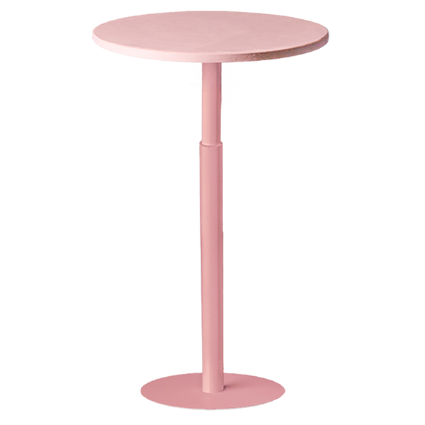 Стол коктейльный Твист Круглый, Розовая помада + светло-розовый - Фото 1