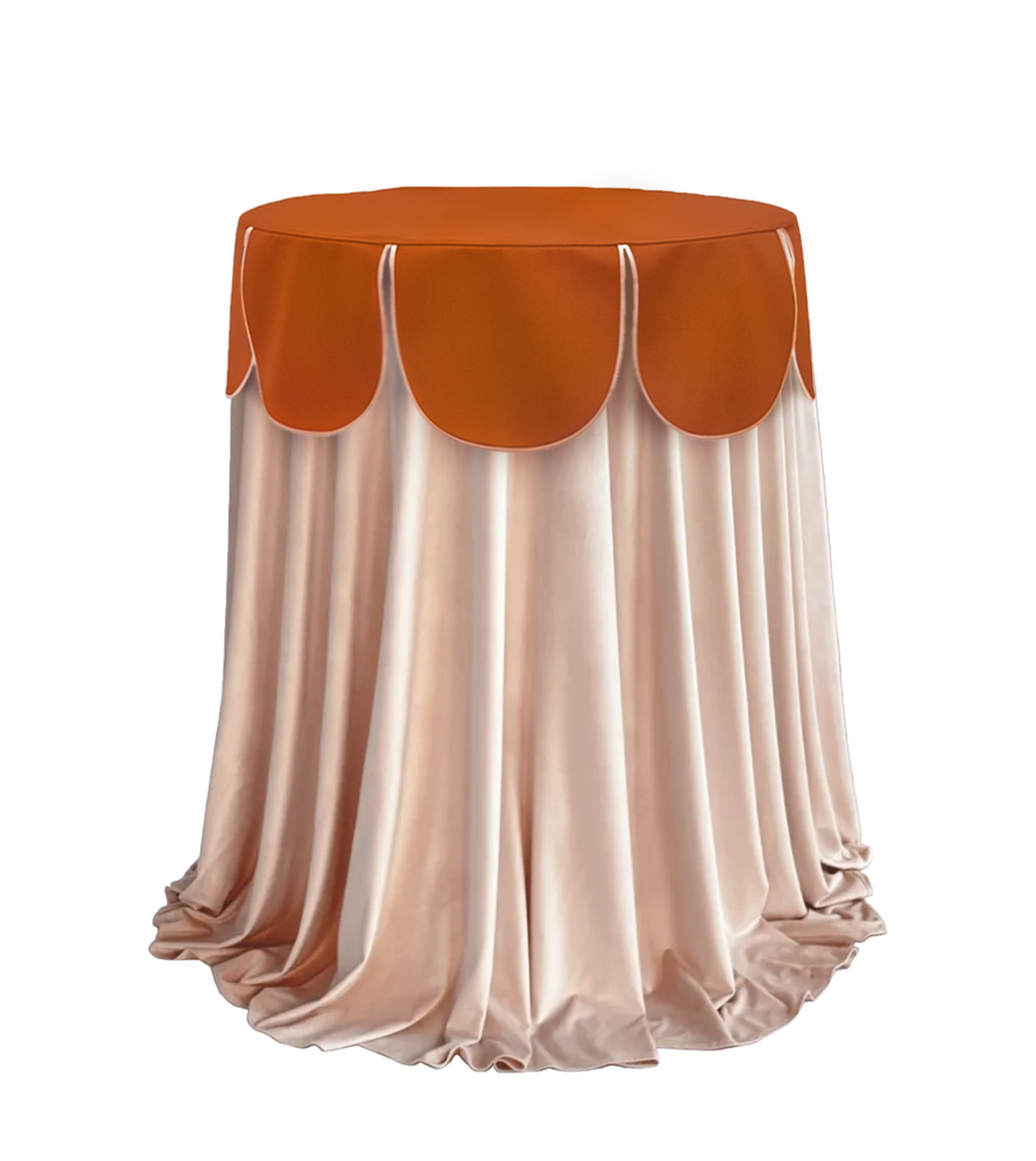 Комплект стол+скатерть+шапочка, "Да, капитан!' Тавола, Терракотовый+ скатерть персик, велюр - Фото миниатюра 1