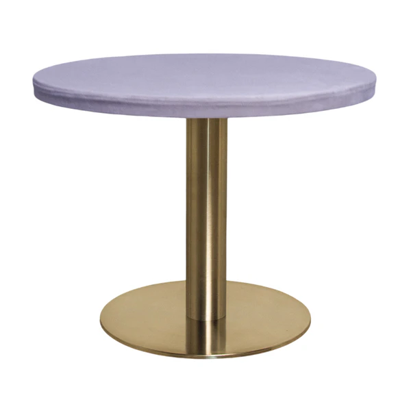 Стол Твист Круглый 43см, Золото + Нежная орхидея