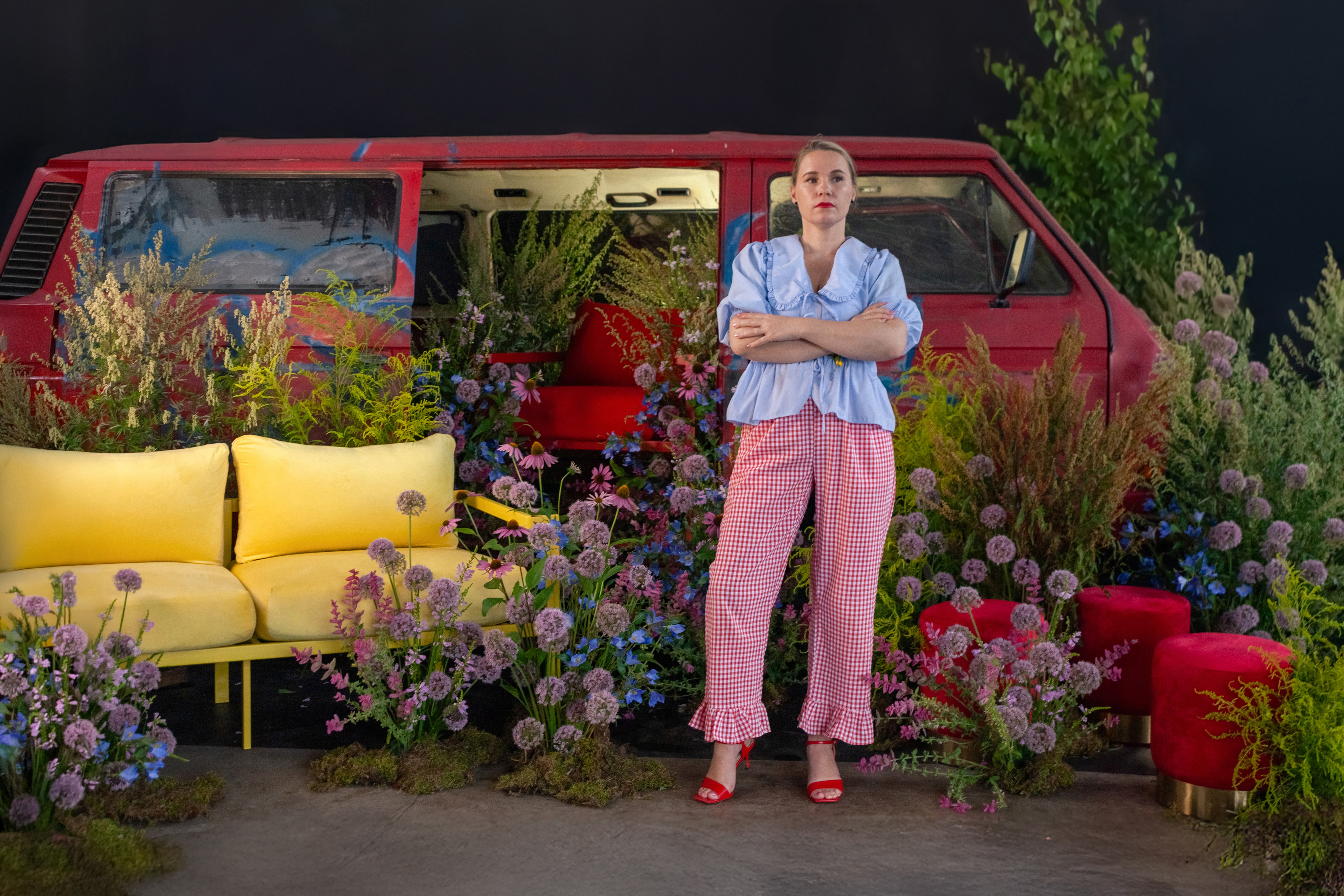 Диван Хагги М, Лимонный капкейк + Желтая субмарина