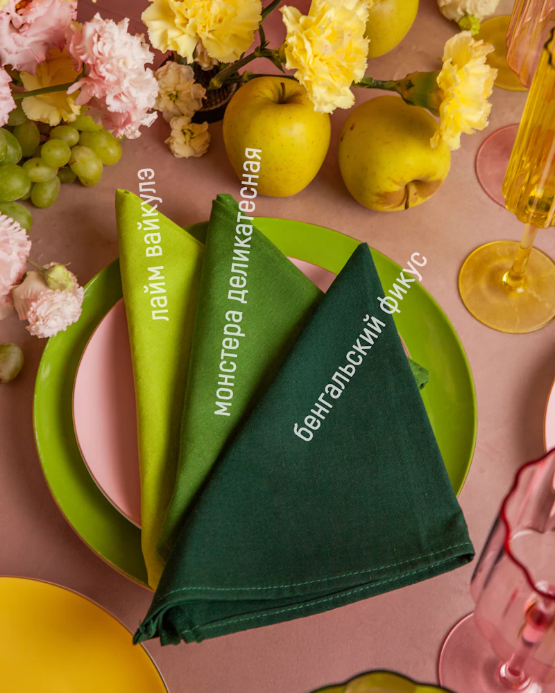 Салфетка из смесового льна, Лайм ВайкулЭ