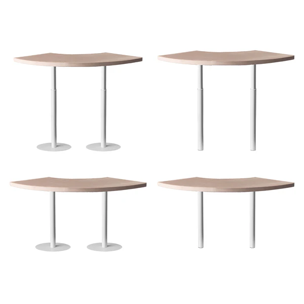 Стол коктейльный Твист Змейка С, Рафаэлло + Кремовый бисквит (телескопические ноги) - Фото 2