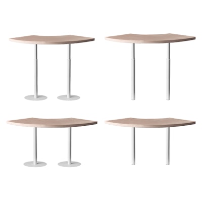 Стол коктейльный Твист Змейка С, Рафаэлло + Кремовый бисквит (телескопические ноги) - изображение 2