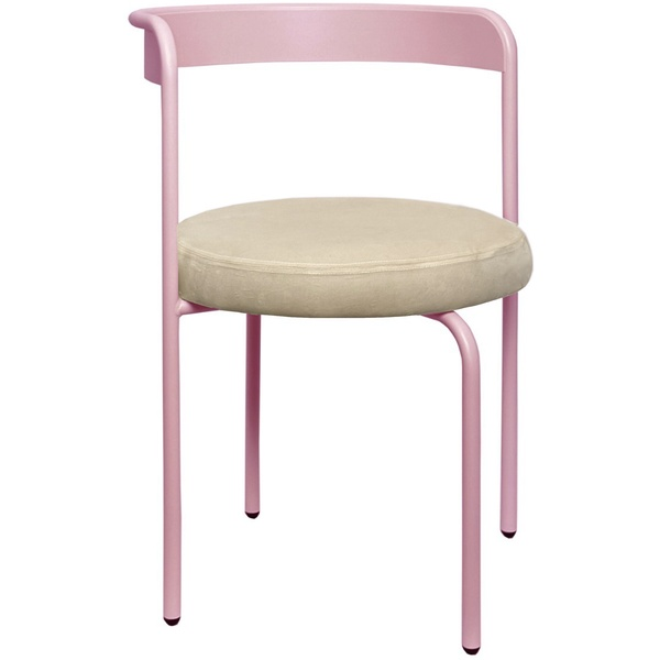 Стул Колори, Розовая помада + Кремовый бисквит