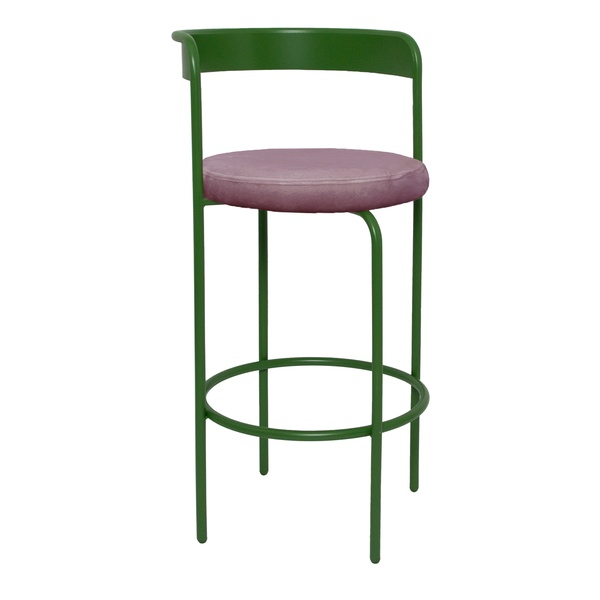 Стул барный Колори, Фисташковое пралине + Розовая помада