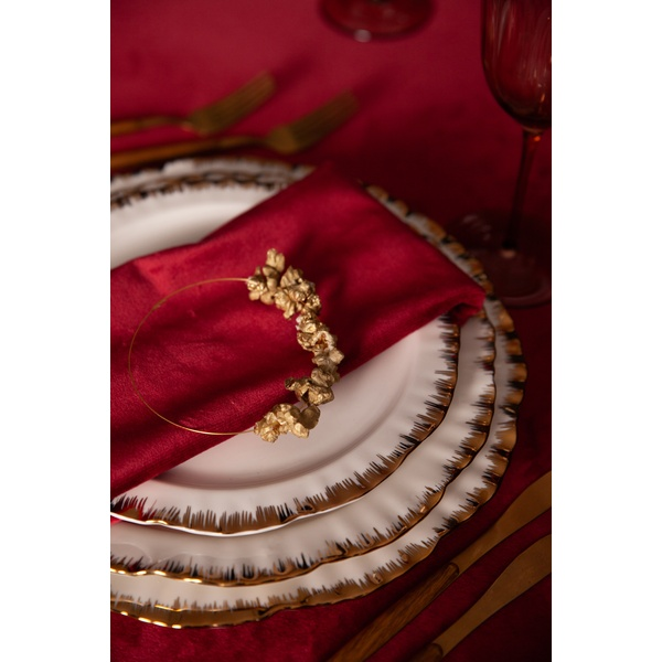 Порционная тарелка Подсолнух Золото М - Фото 5