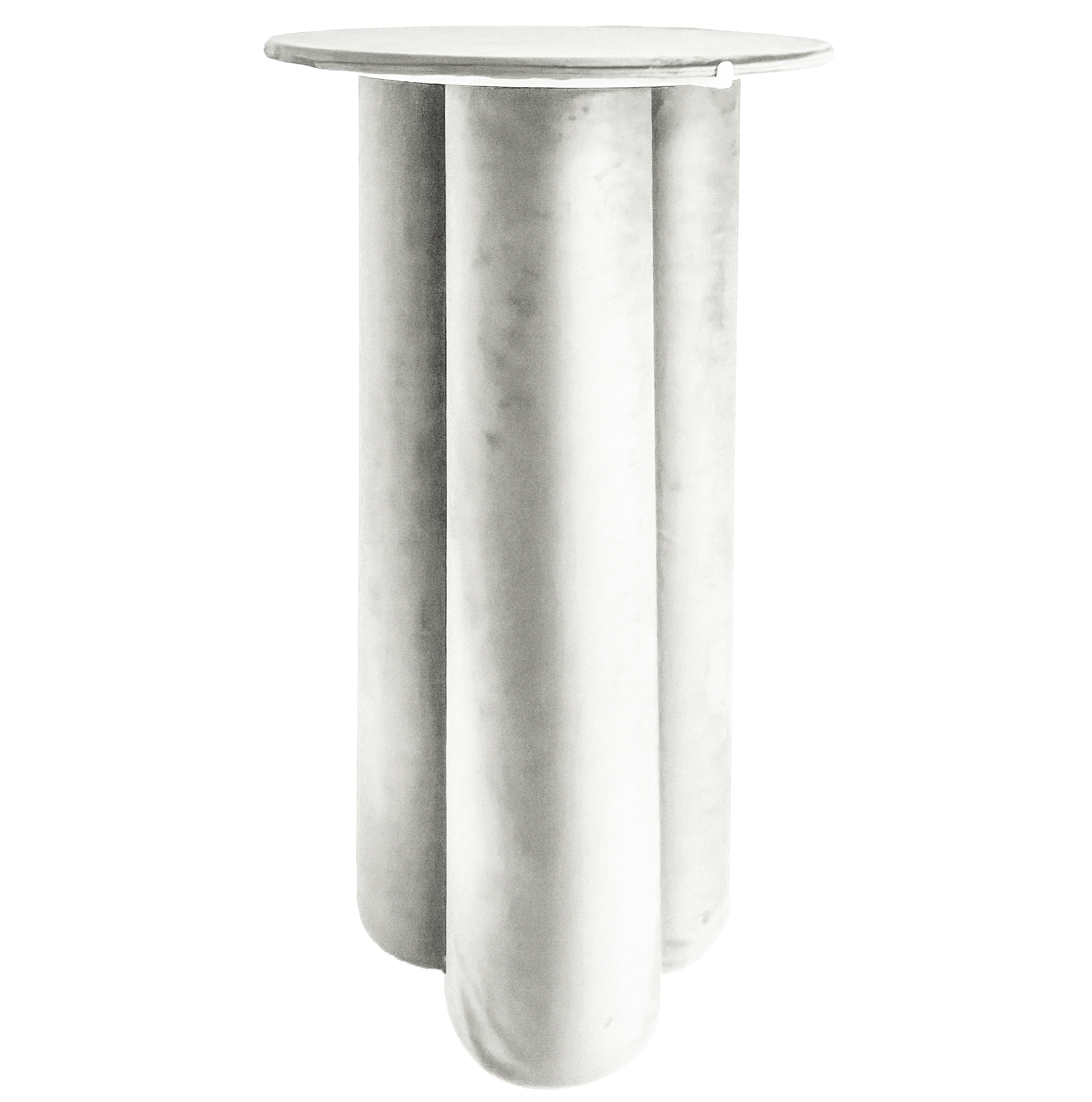 Коктейльный стол Сквош молочный, велюр - Фото миниатюра 1