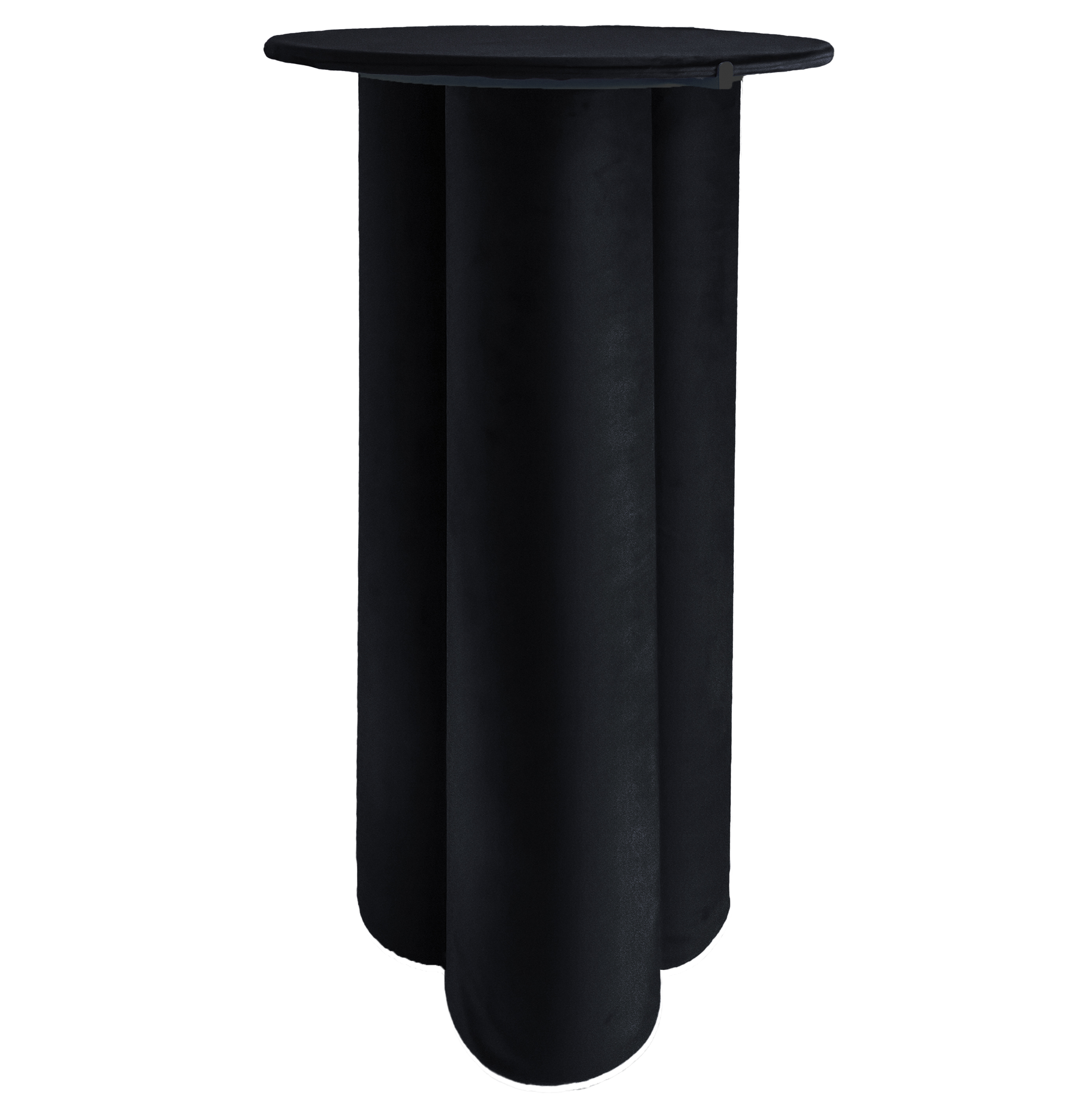 Коктейльный стол Сквош черный велюр - Фото миниатюра 1