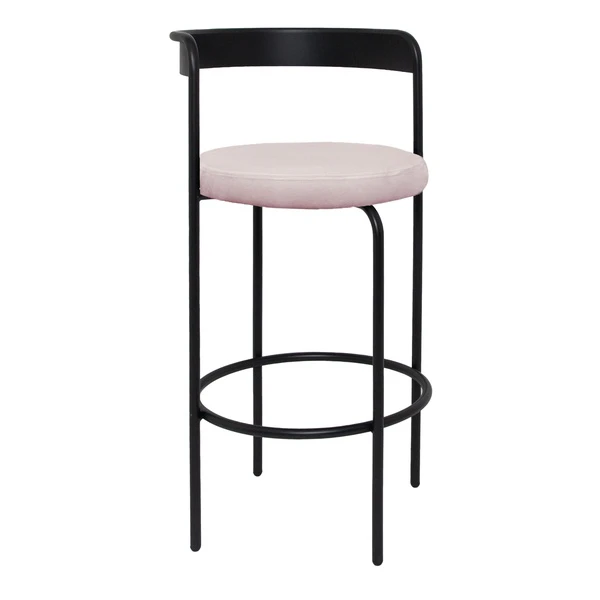 Стул барный Колори, Лакричный леденец + Розовый кварц