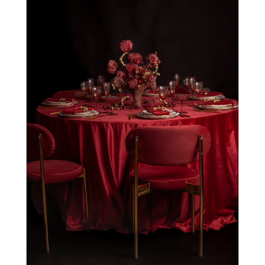 Стул Модерн Золото, Бордо - Фото миниатюра 7