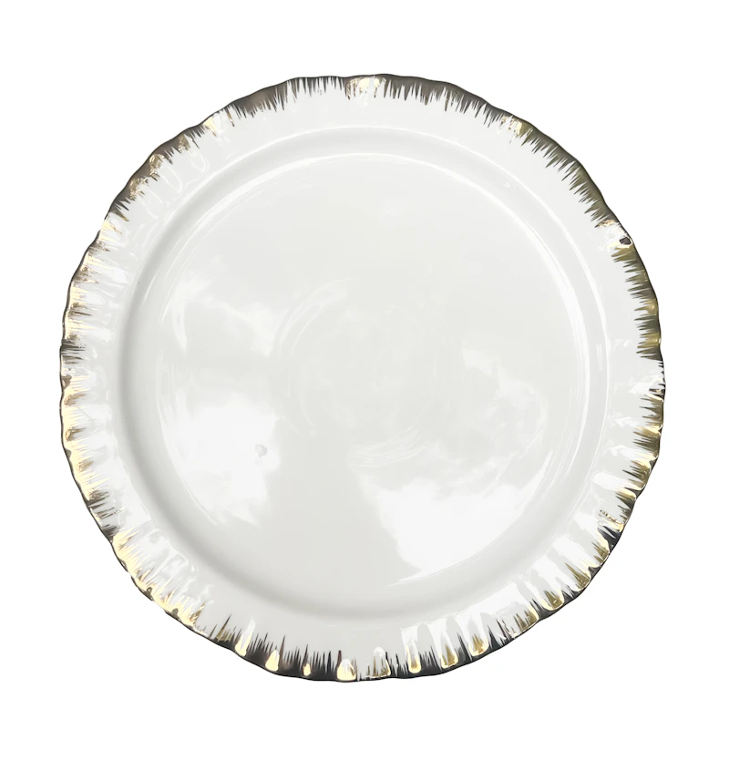 Порционная тарелка Подсолнух Золото М