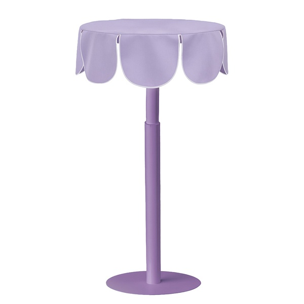 Комплект Стол "Да,капитан" Твист Фиалковое мороженое + Нежная орхидея с белым кантом, велюр 