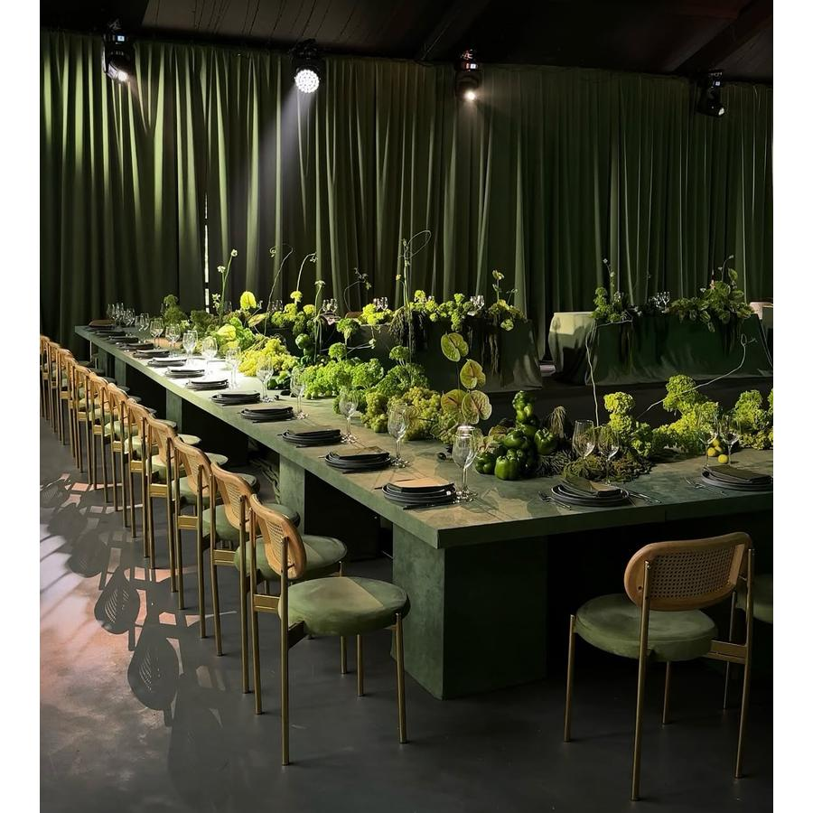 Стул Модерн Золото, Натуральный ротанг + Матча - Фото миниатюра 5