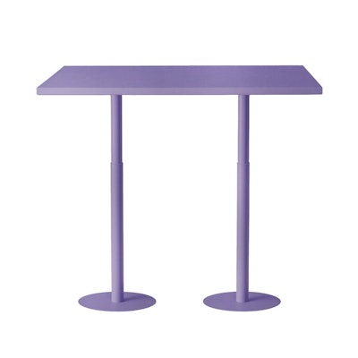 Стол коктейльный, Твист Прямоугольный М, Фиалковое мороженое +Нежная орхидея(телескопические ноги) 