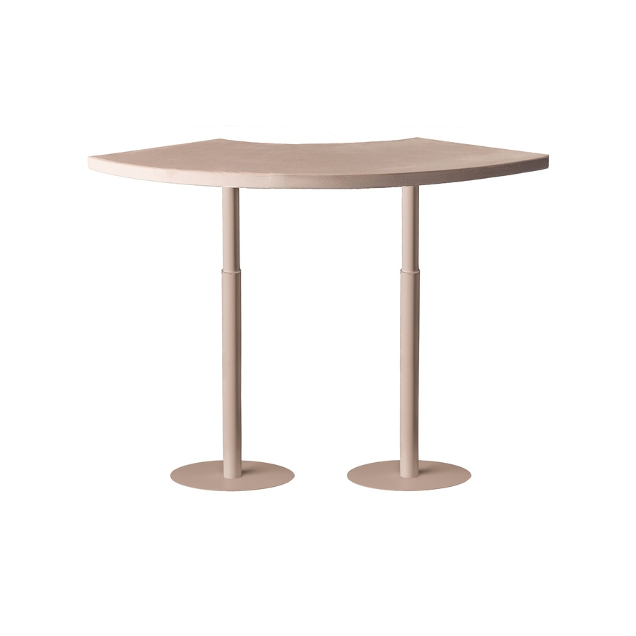 Стол коктейльный Твист Змейка С, Кремовый бисквит (телескопические ноги) - Фото миниатюра 1