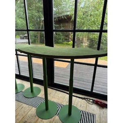 Стол коктейльный Твист Змейка С, Фисташковое пралине + матча (телескопические ноги) - изображение 5