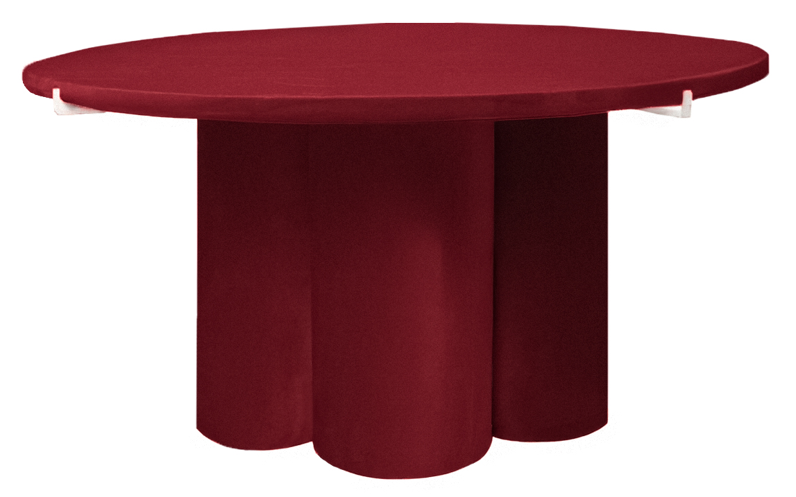 Журнальный столик Сквош, пьяная вишня велюр