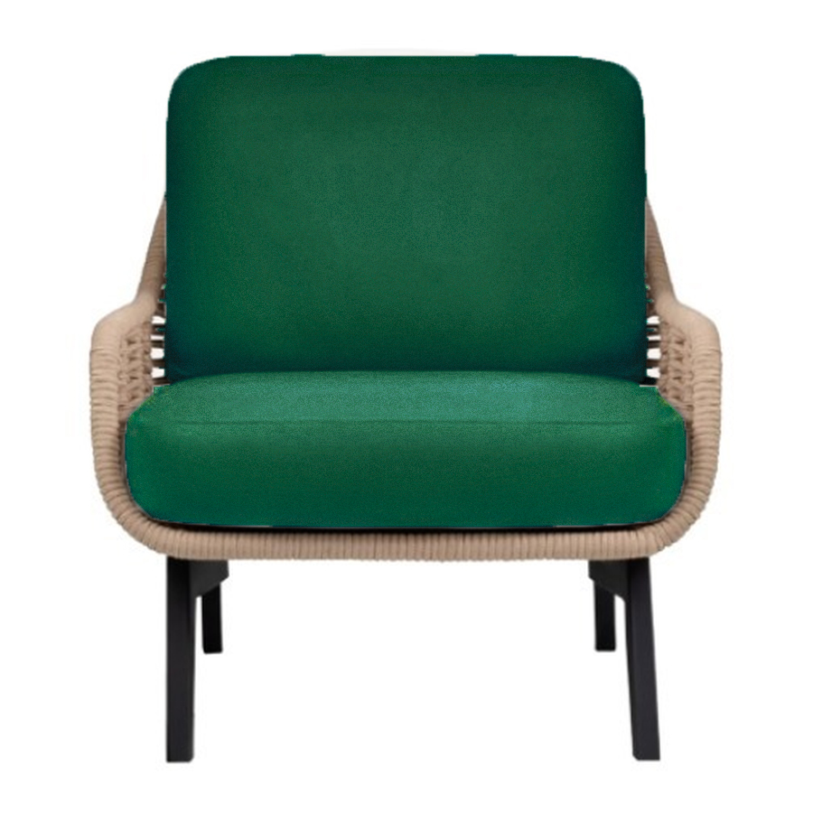 Кресло Ван Гог, изумрудное - Фото миниатюра 1