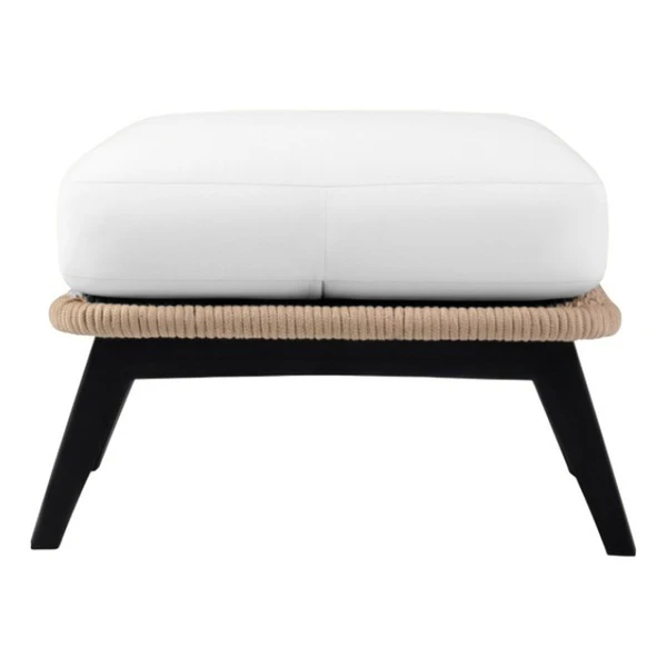 Пуф Ван Гог белоснежный велюр