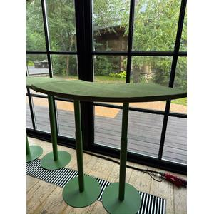 Стол коктейльный Твист Змейка М, Фисташковое пралине + мачта (телескопические ноги) - изображение 7