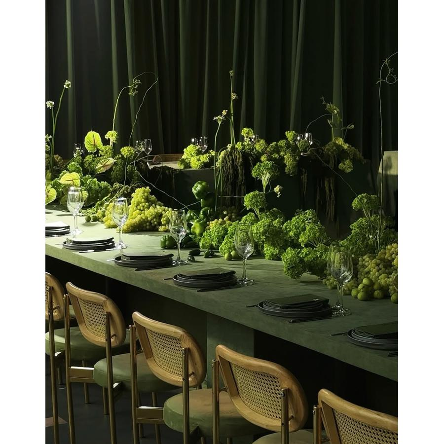 Стул Модерн Золото, Натуральный ротанг + Матча - Фото миниатюра 4