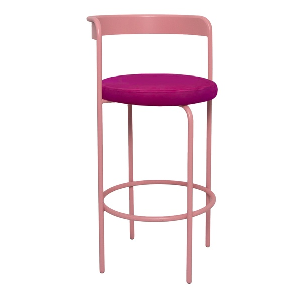 Стул барный Колори, Розовая помада + Манящая фуксия
