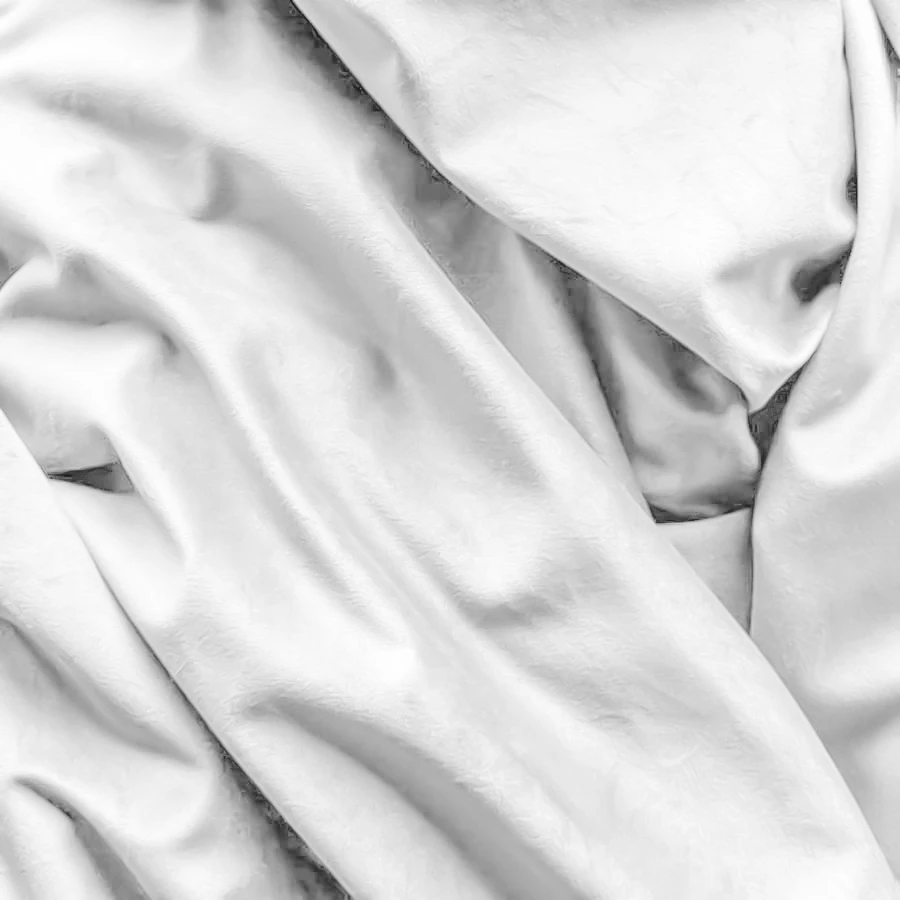 Чехол на пуф Ван Гог белоснежный велюр