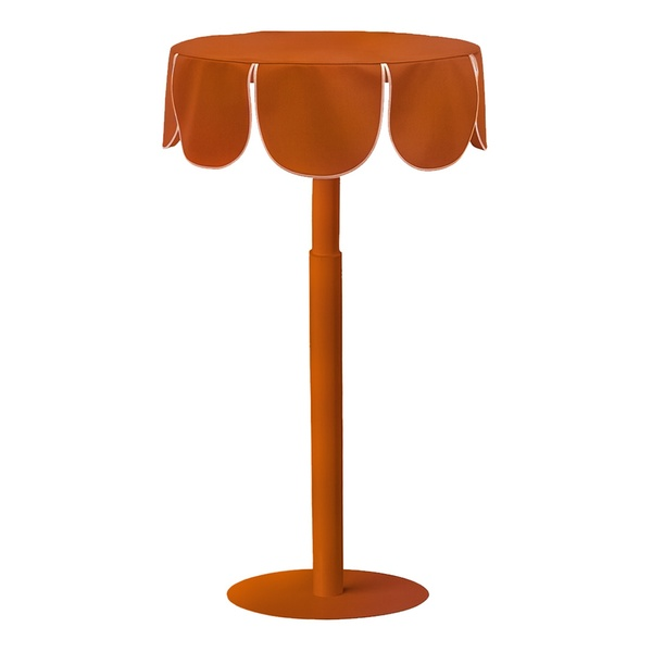 Комплект Стол "Да,капитан" Твист Тыквенный тарт + Терракотовый с белым кантом, велюр 