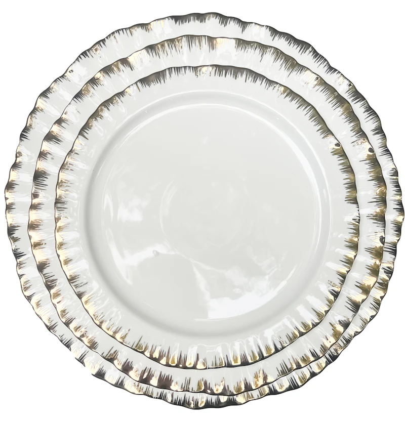 Порционная тарелка Подсолнух Золото М