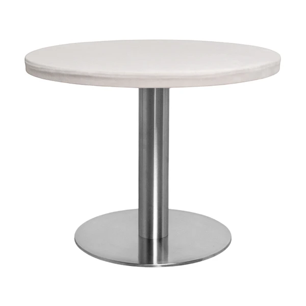 Стол Твист Круглый 43см, Серебро + Млечный путь 